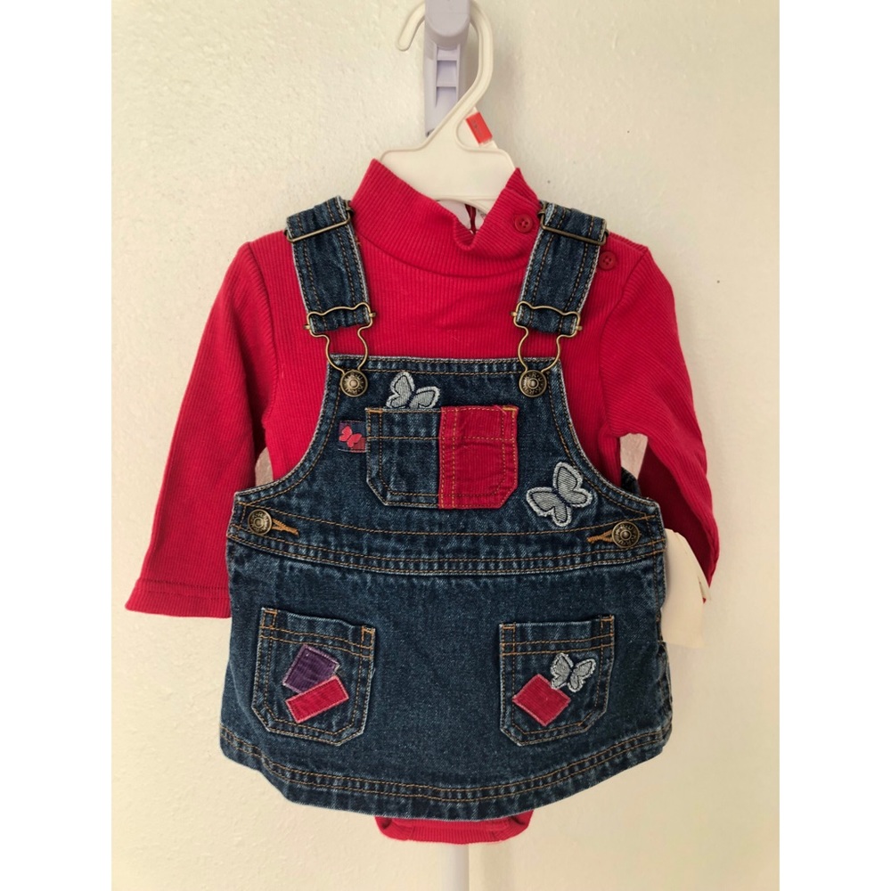 KRU Overall, Onesie, Shoes 3/6m & 6/9m